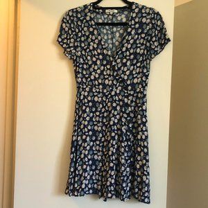 Madewell Blue Floral Dress